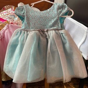 Blue Sparkly dress - 3-6m